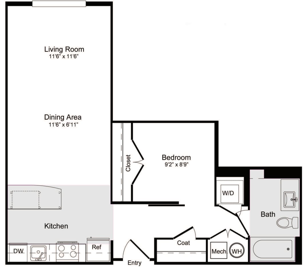 E-1 Junior floor plan