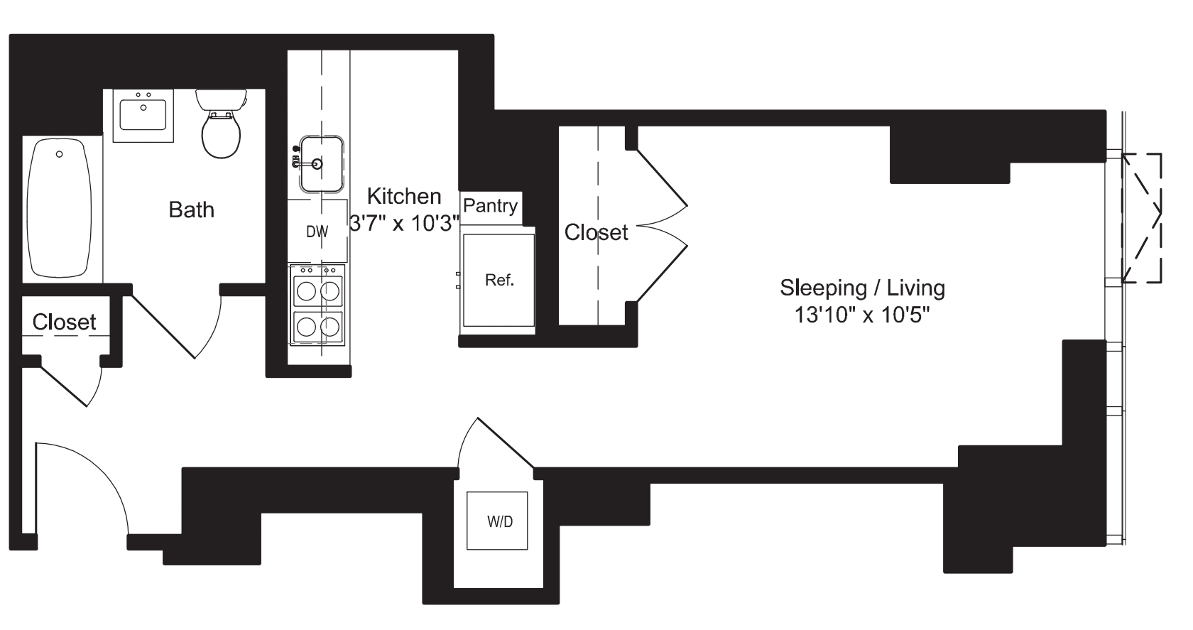 Studio G 2-6 floor plan