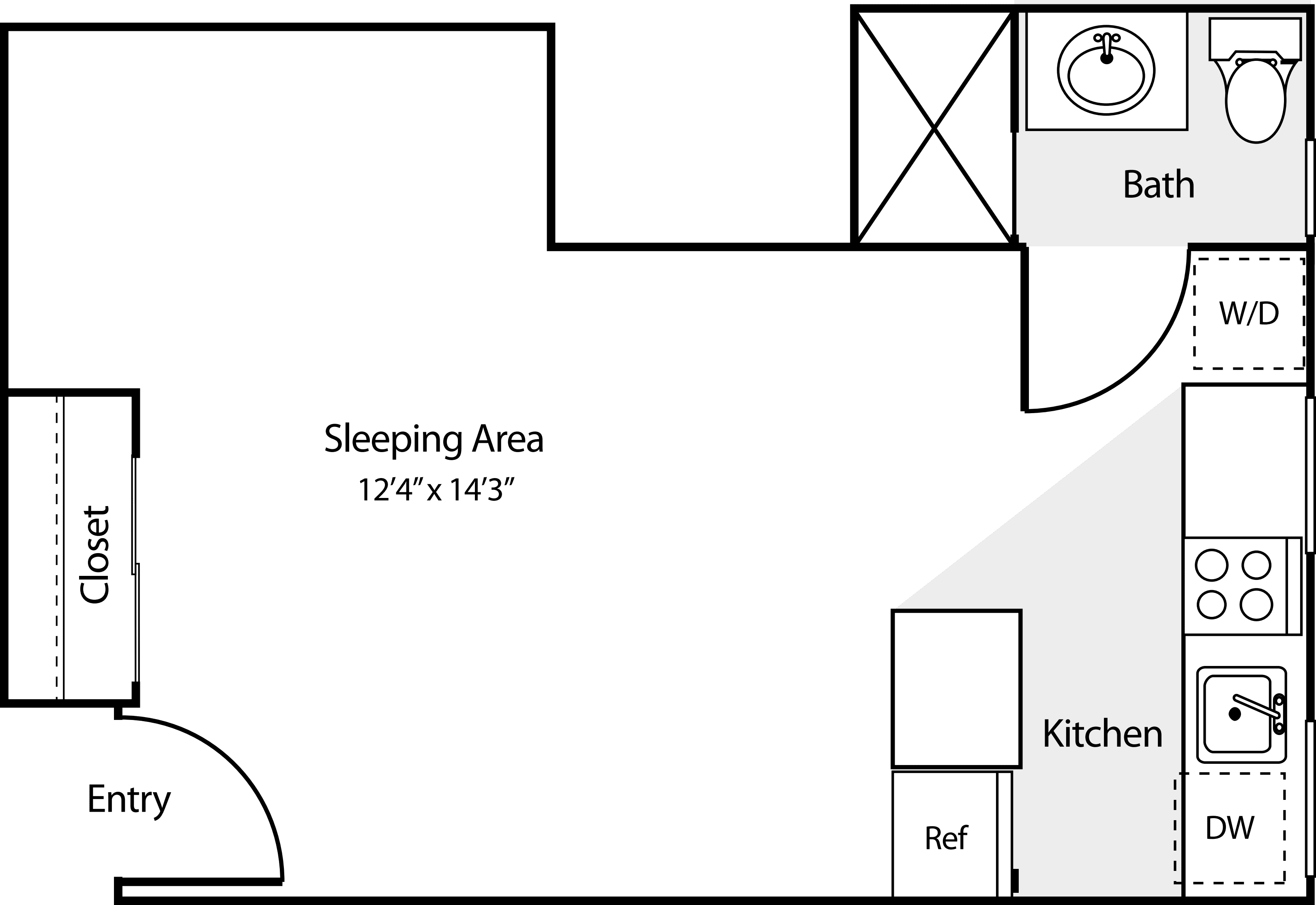 Studio C floor plan