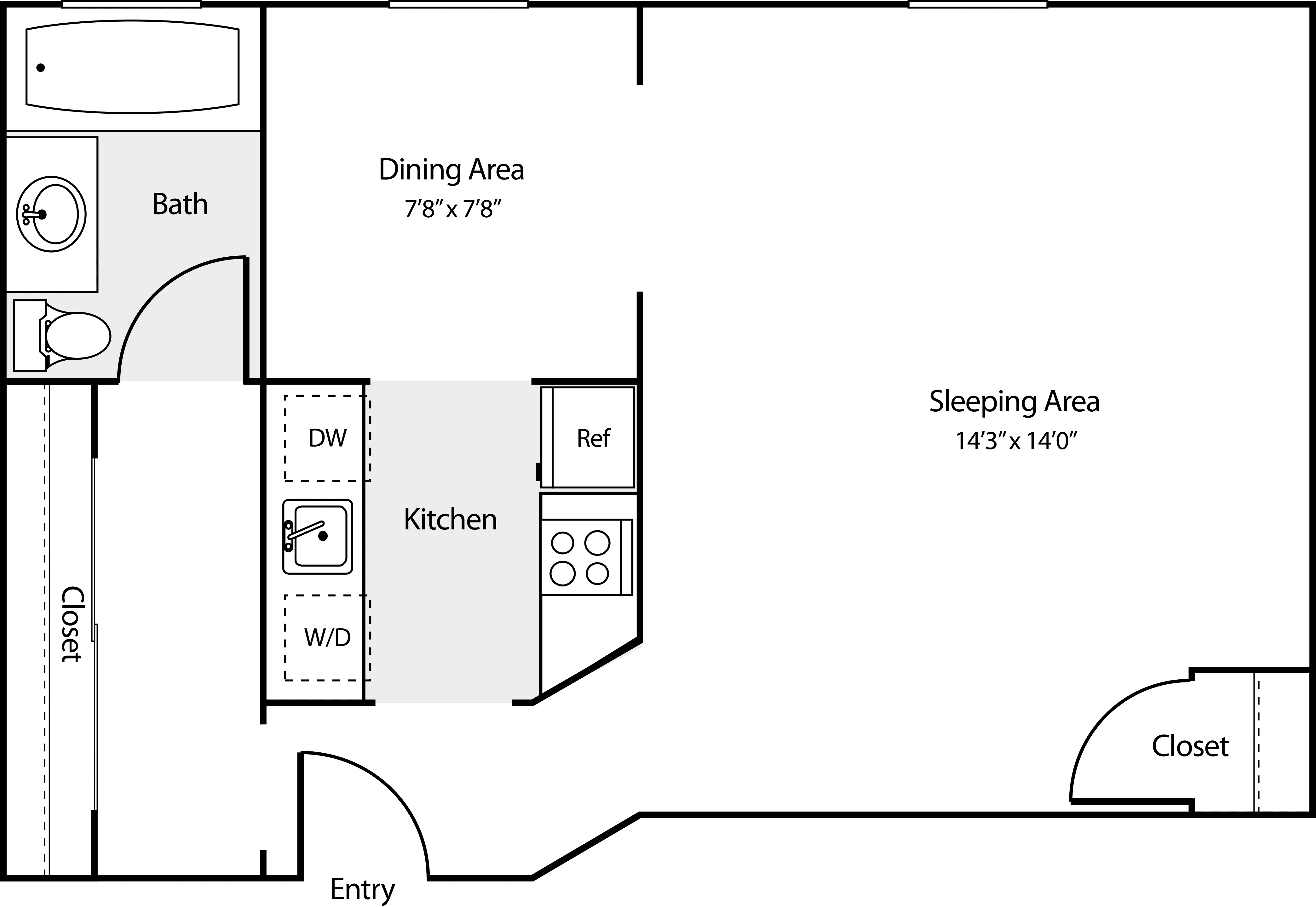 Studio H floor plan