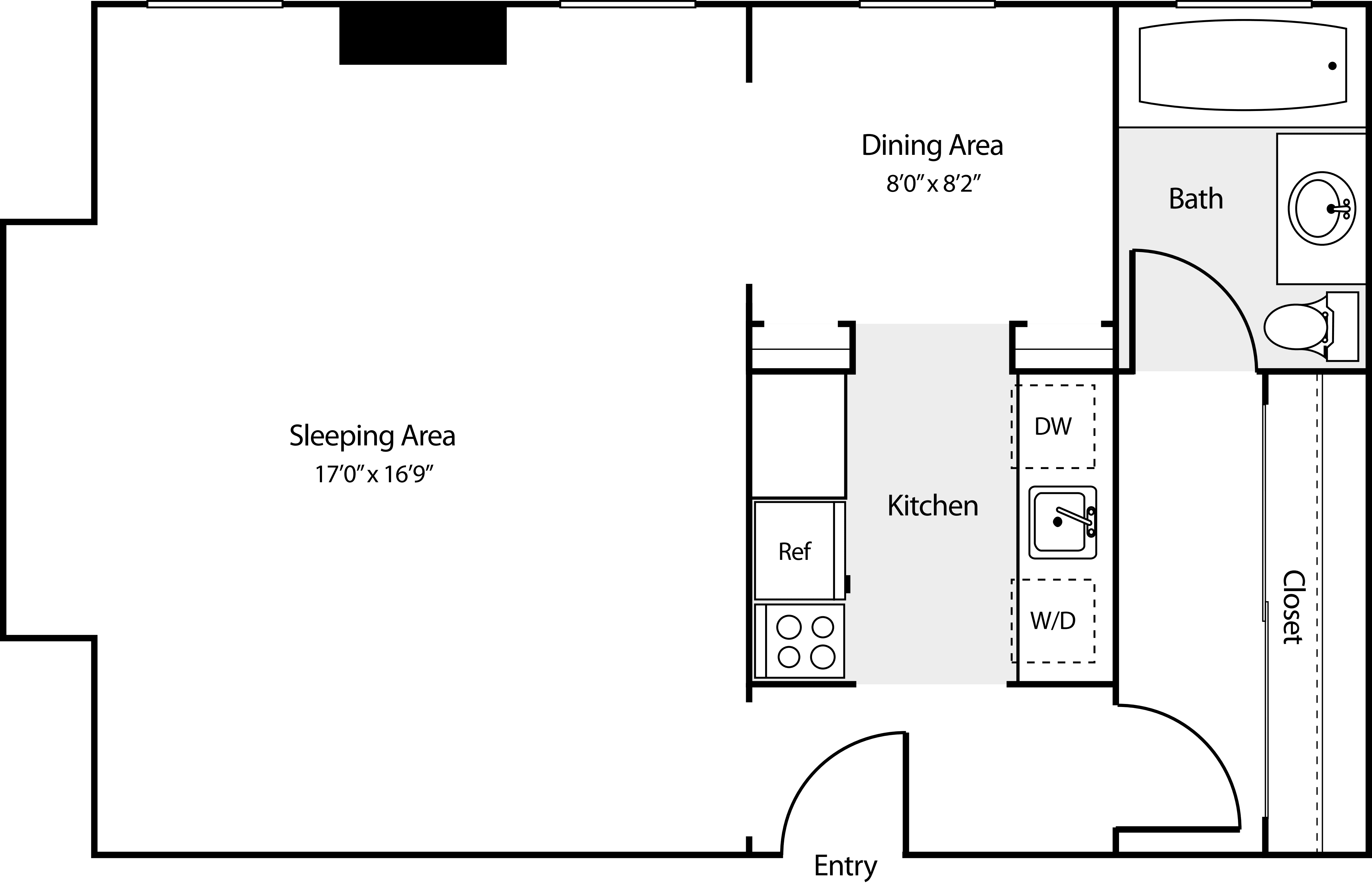 Studio P floor plan