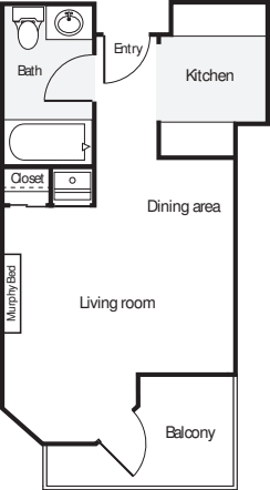 Studio G floor plan