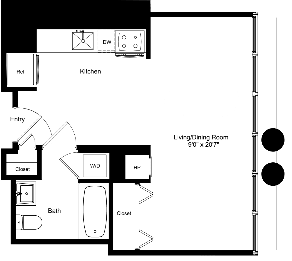 Studio B 9-13 floor plan