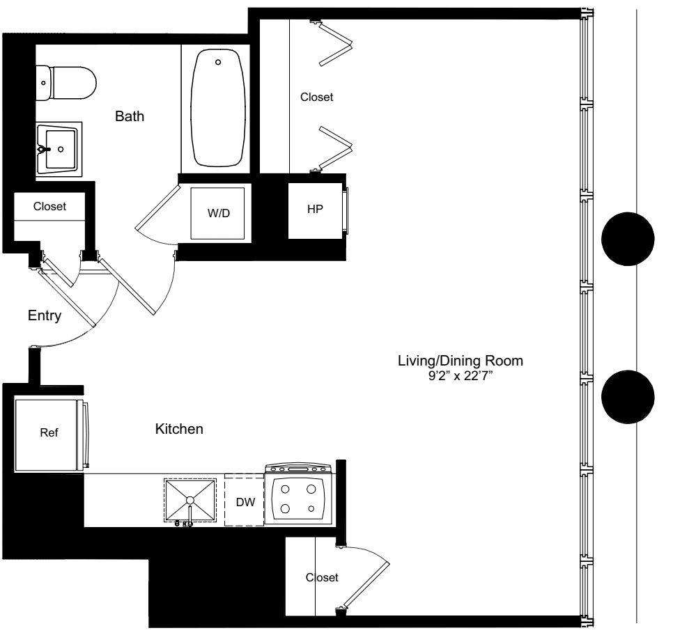 Studio A 9-13 floor plan