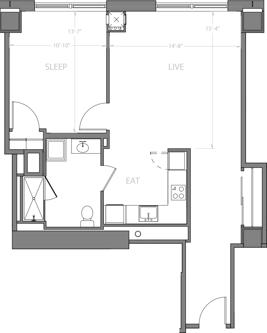 1 Bedroom K