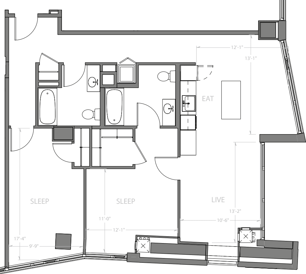 2 Bedroom C floor plan