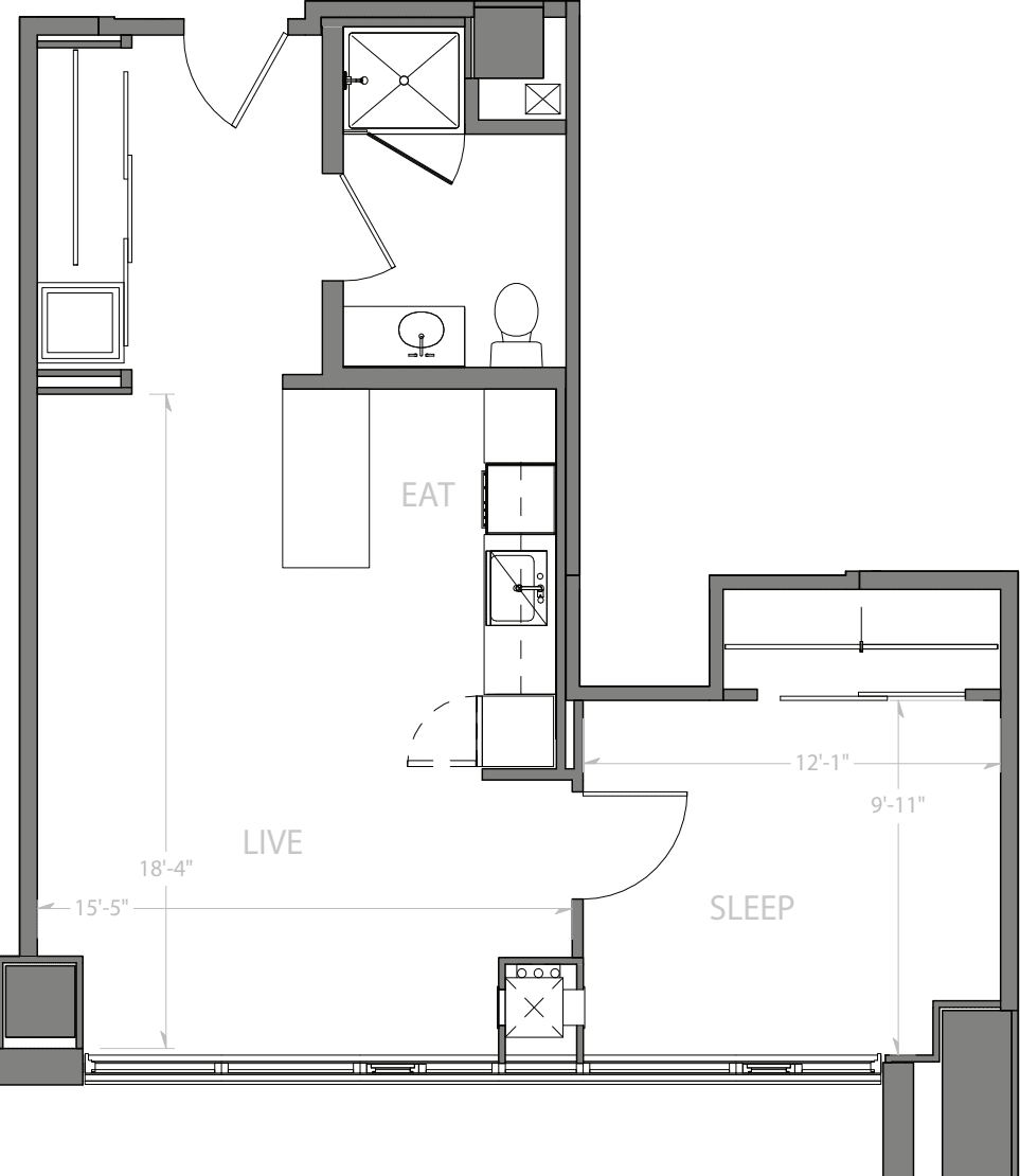 Penthouse V floor plan