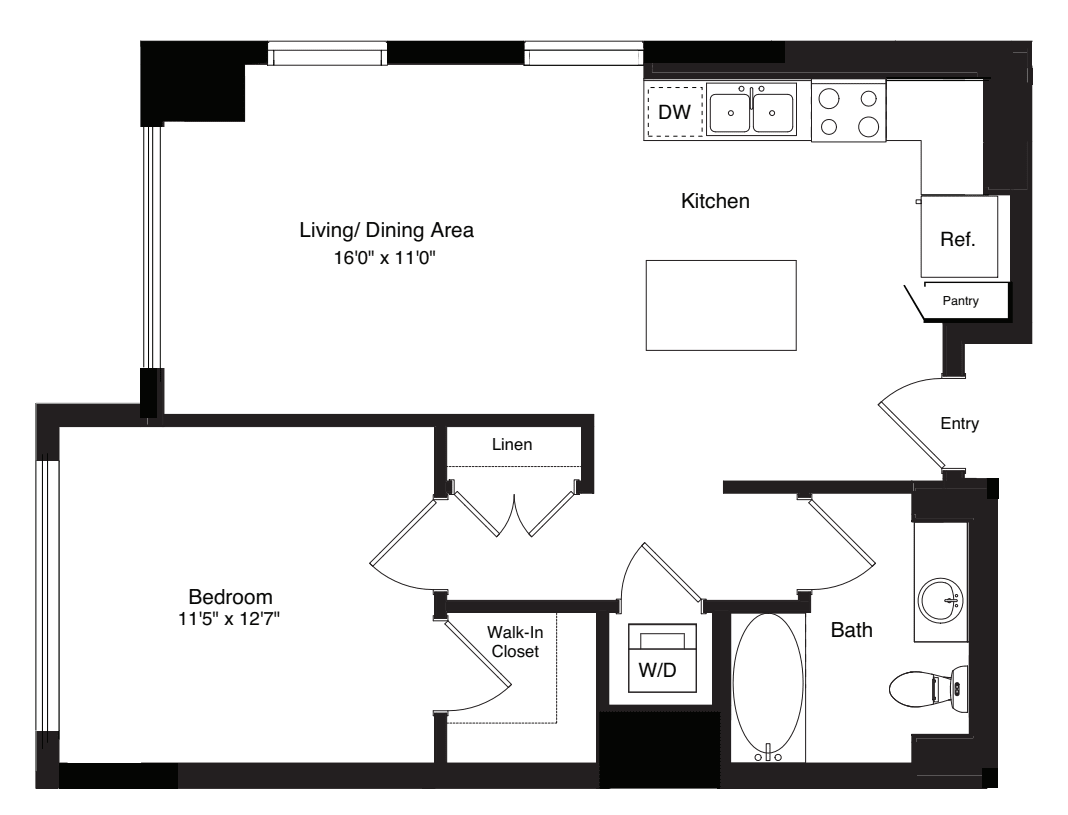 Tower A1 + A1 Alt 1 floor plan