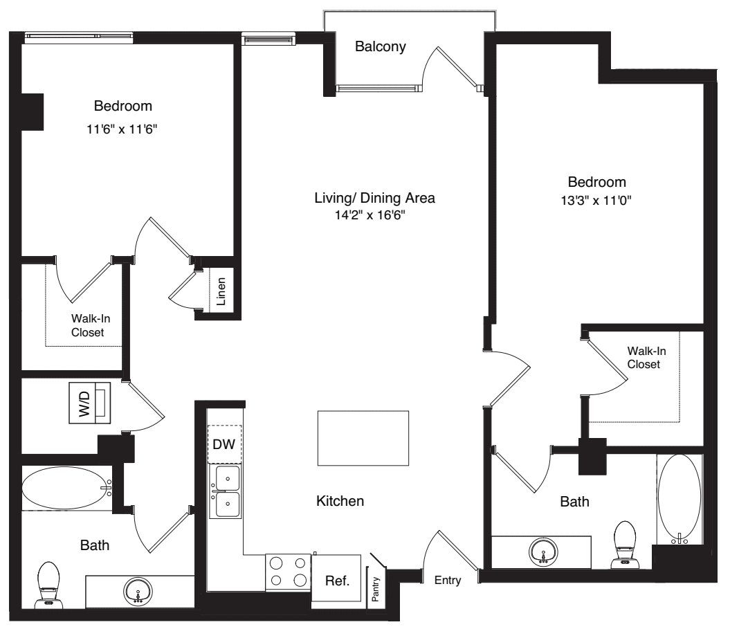 Tower B1 Alt 2 floor plan