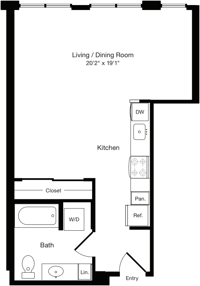 S1 West- Floors 2-3 floor plan