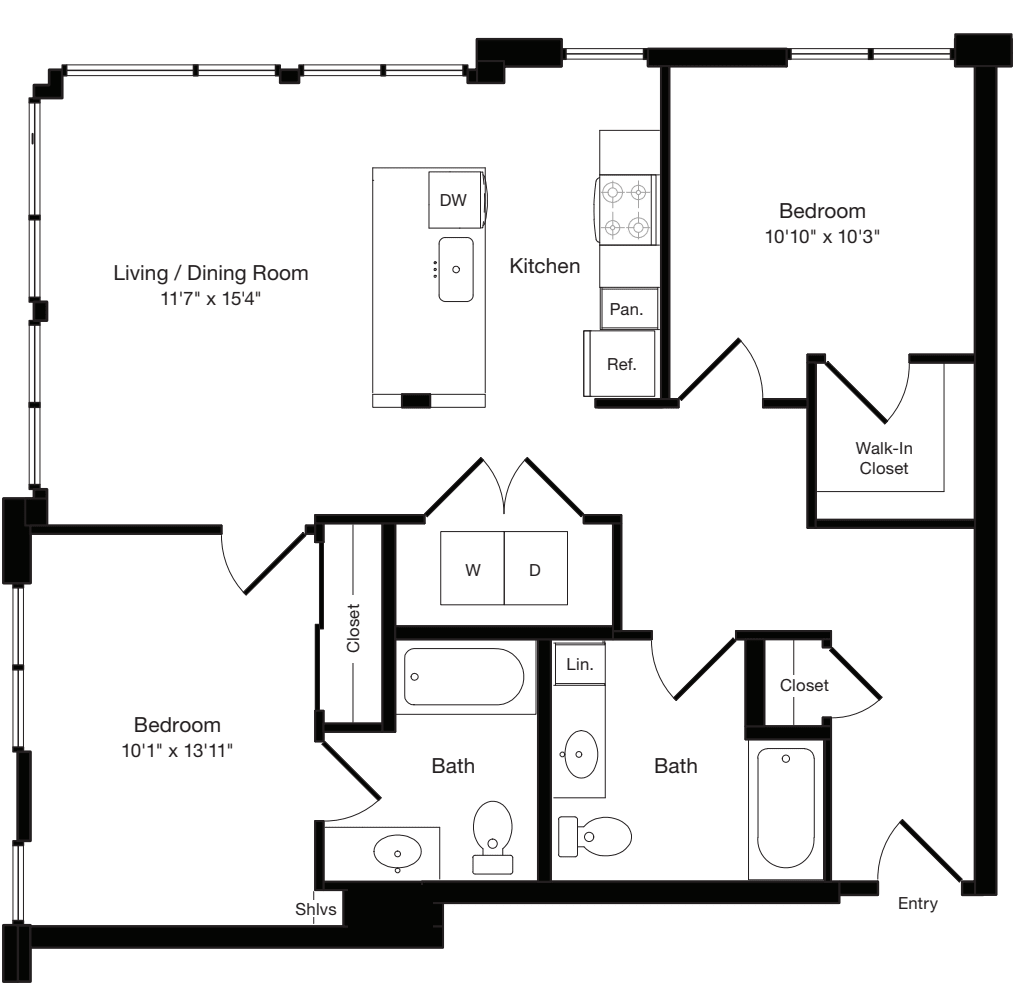 B2a West- Floor 3 floor plan
