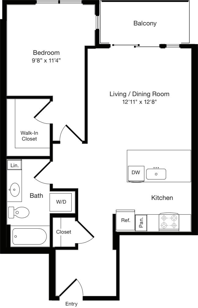 A1 East- Floors 3-6 floor plan