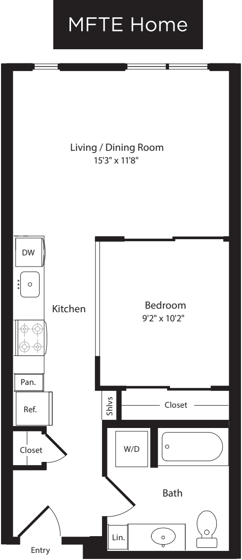 O2b East- Income Restricted floor plan
