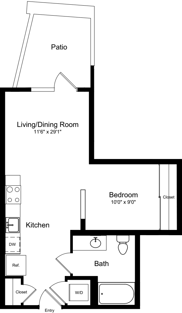 S1 with Patio floor plan
