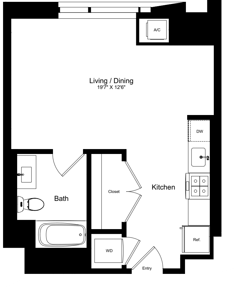 Studio N floor plan