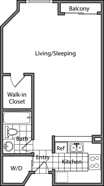 Studio B floor plan