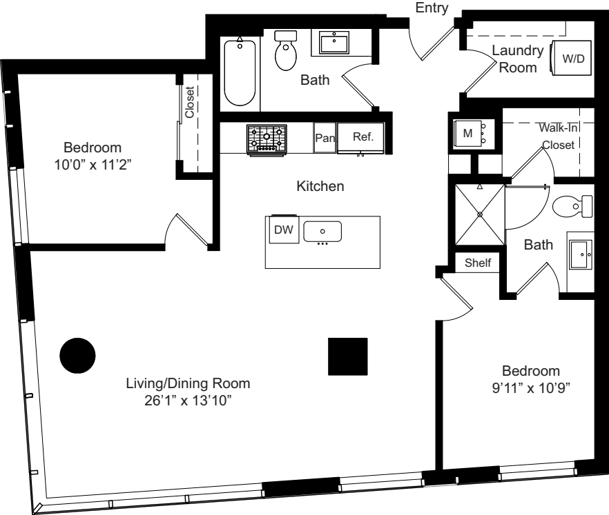 B4 No Terrace floor plan