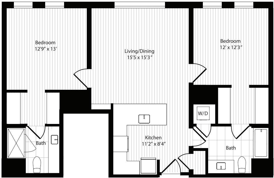 2 Bedroom C floor plan
