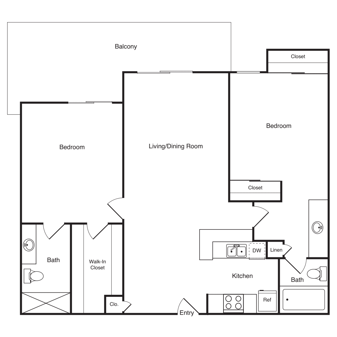 2 Bedroom C floor plan