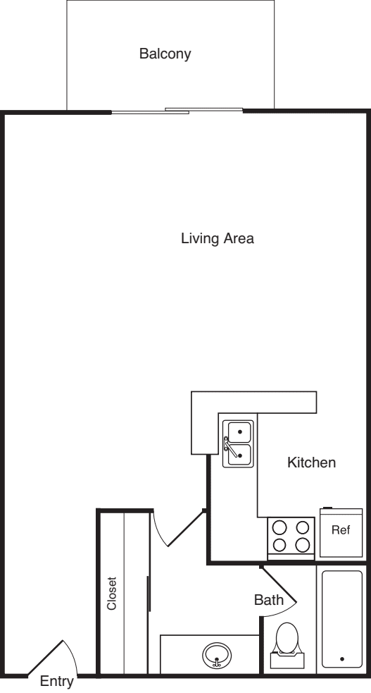 Studio B floor plan