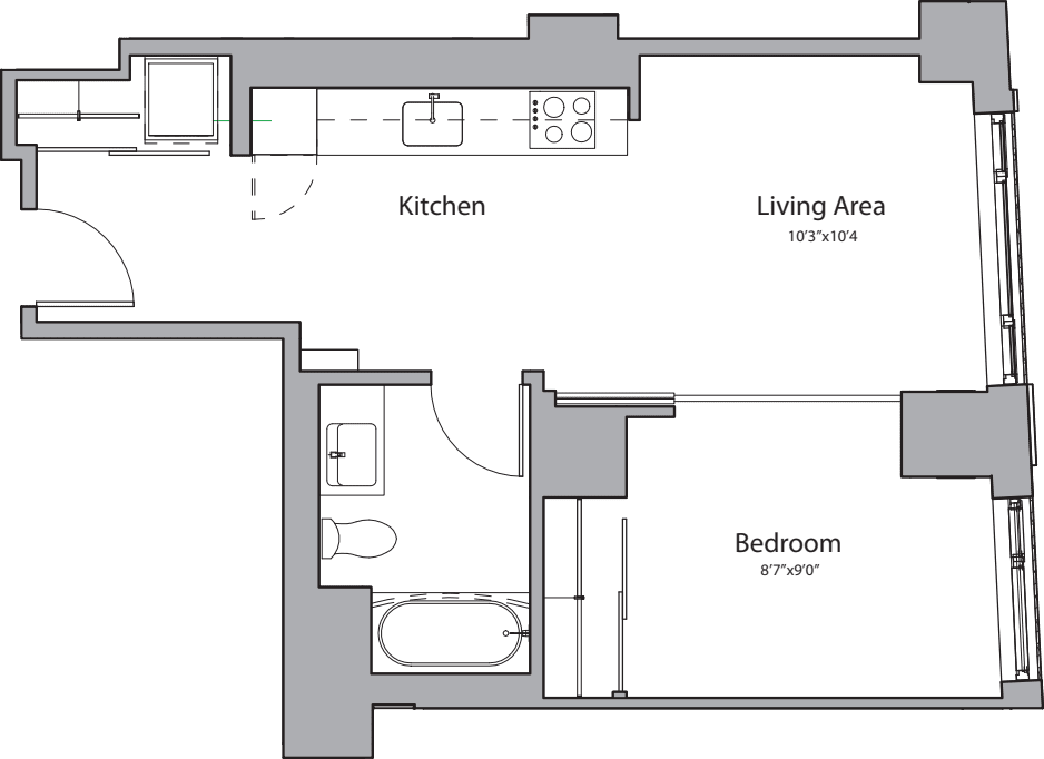 E floor plan