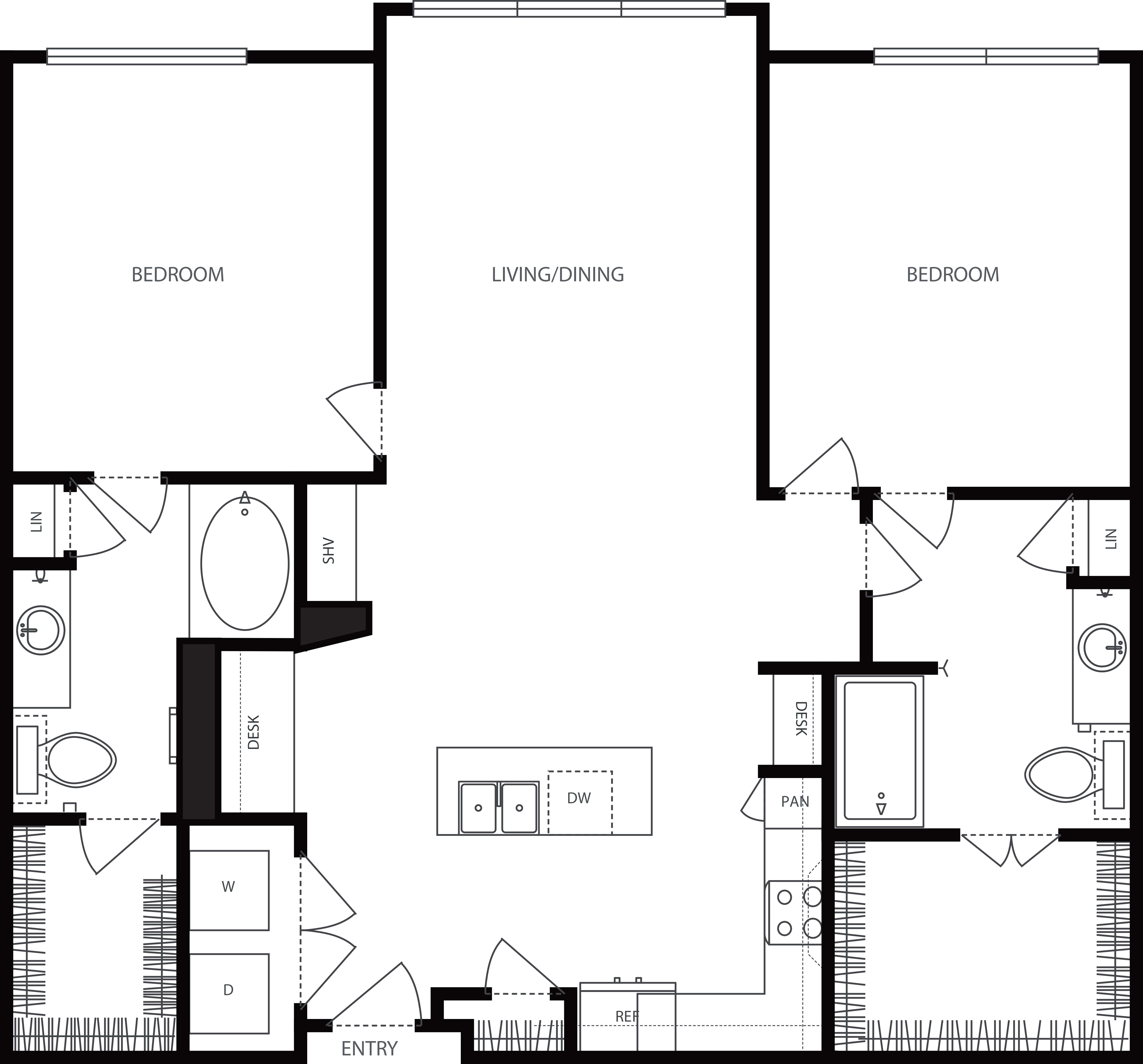 O floor plan