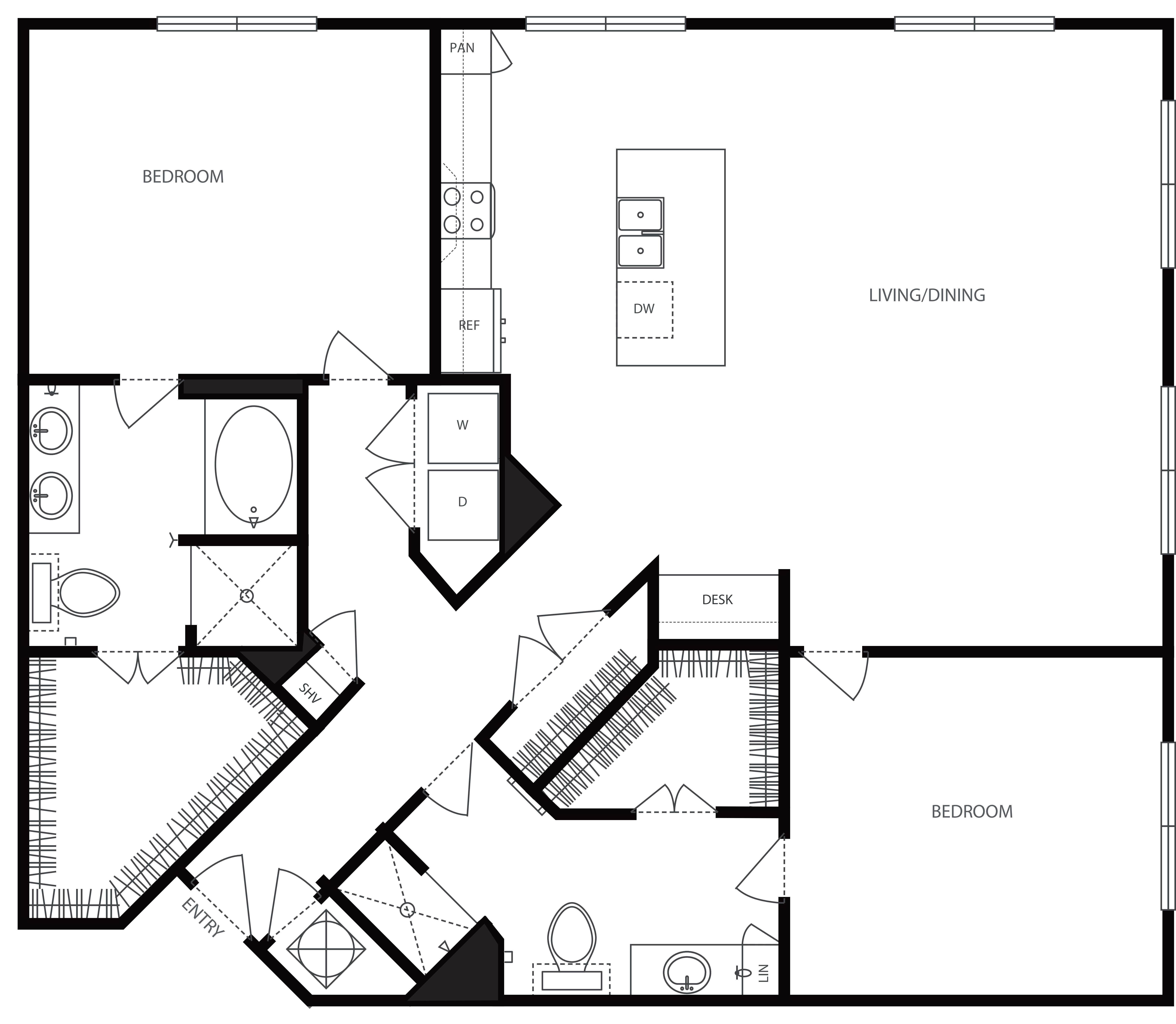 T floor plan
