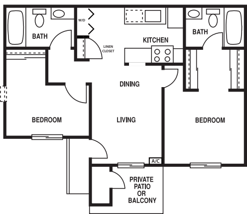 The Redwood 2 floor plan