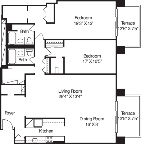 Longfellow- Two Luxury floor plan