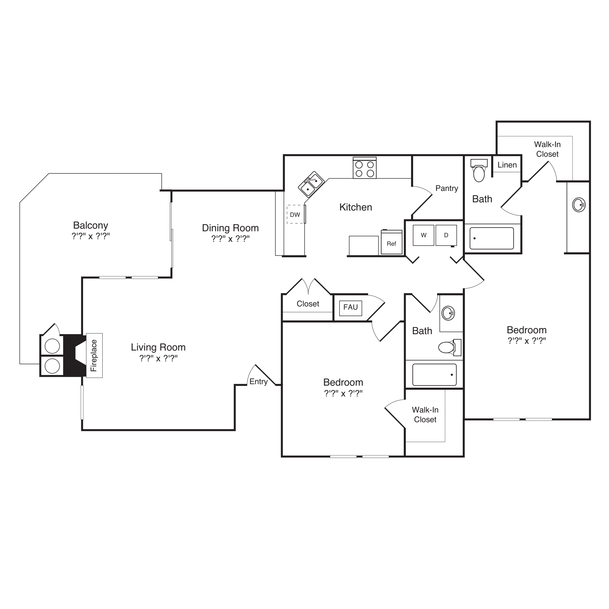 Model 2A floor plan