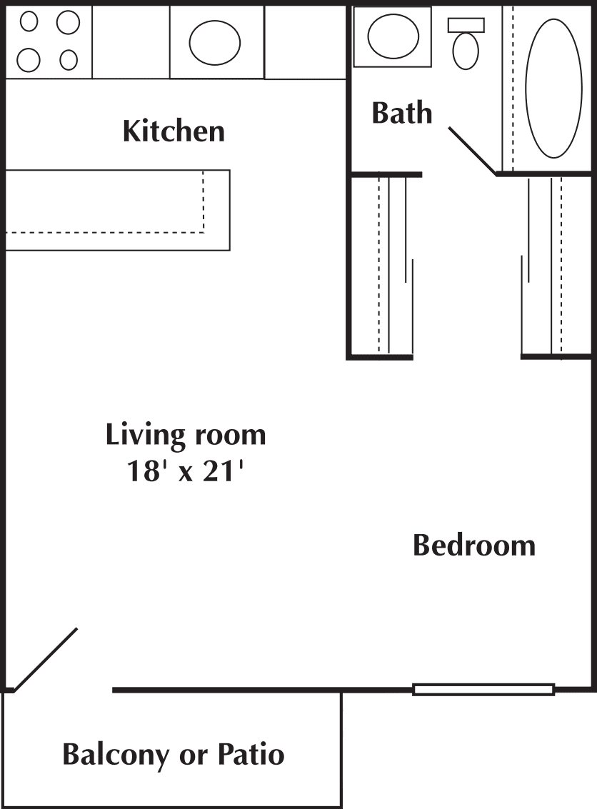 Studio floor plan
