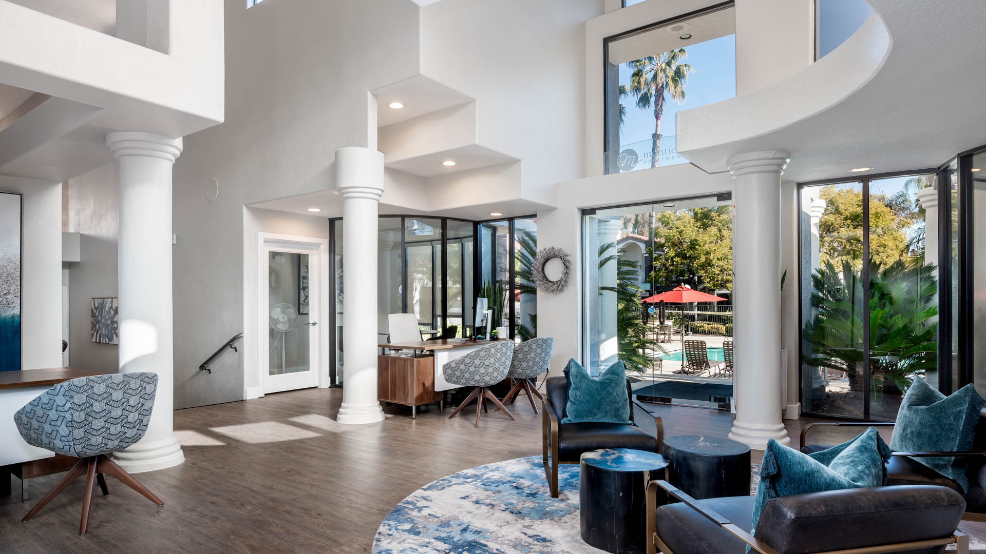 Lobby at Montierra Apartments