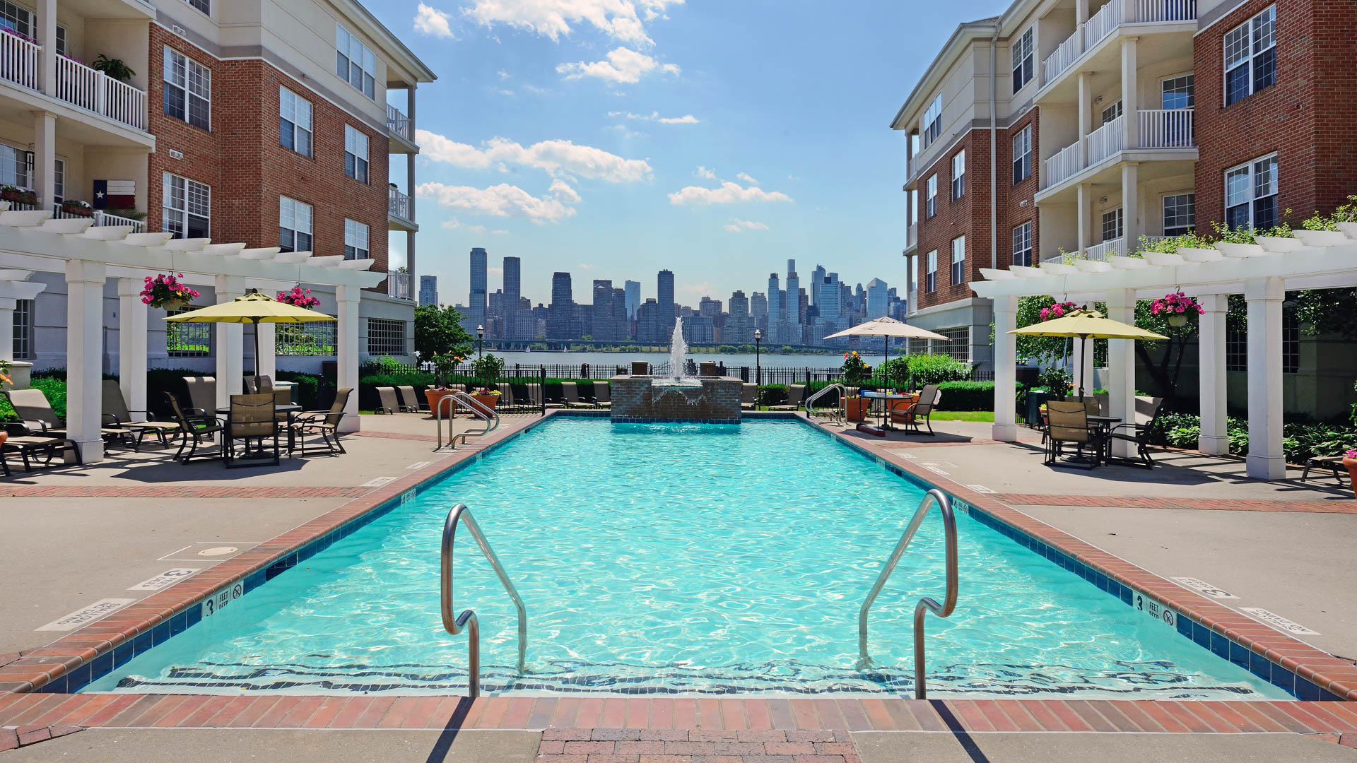 Pool at The Landings at Port Imperial Apartments (1 of 3)