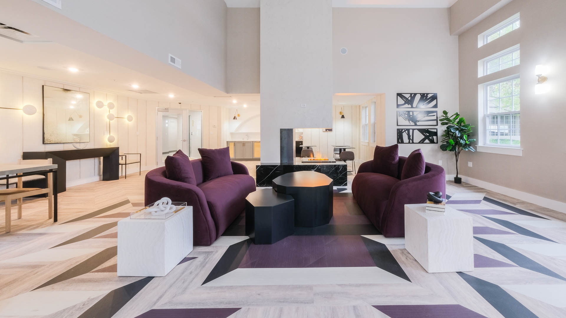 Lounge at The Landings at Port Imperial Apartments (1 of 2)