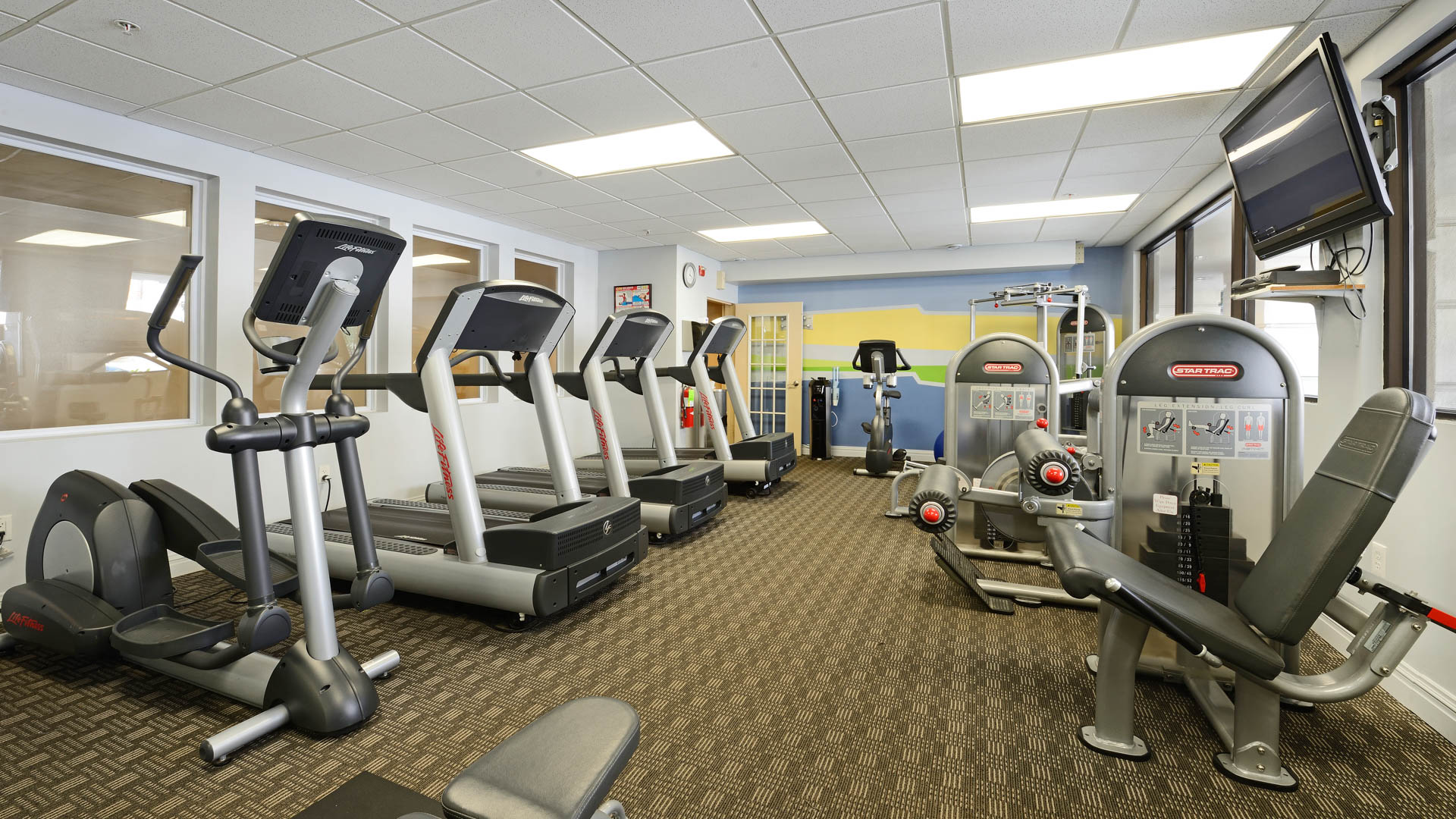 Gym at The Landings at Port Imperial Apartments