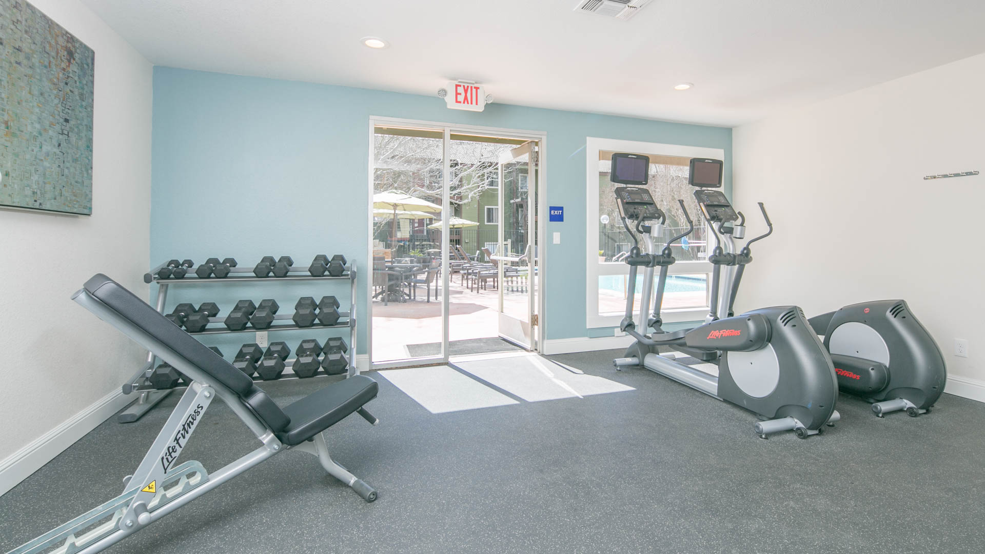 Gym at Woodleaf Apartments (2 of 3)