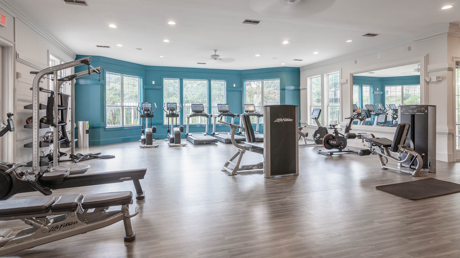 Gym at The Reserve at Fairfax Corner Apartments (4 of 4)