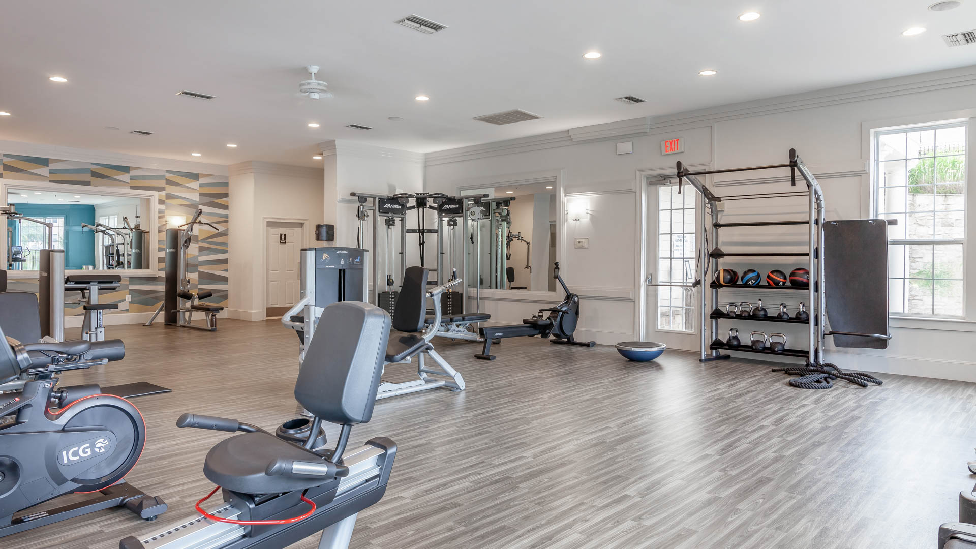Gym at The Reserve at Fairfax Corner Apartments (3 of 4)