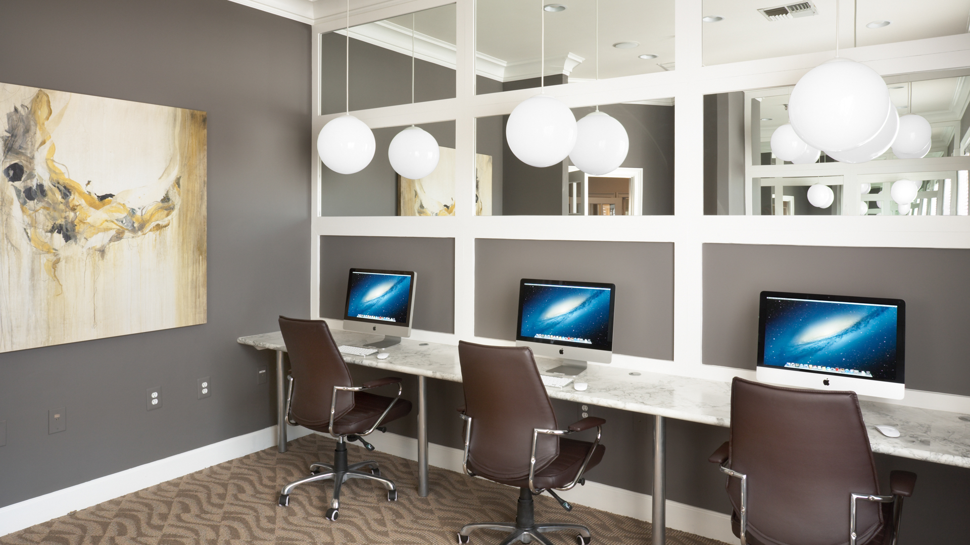 Work space at The Reserve at Fairfax Corner Apartments