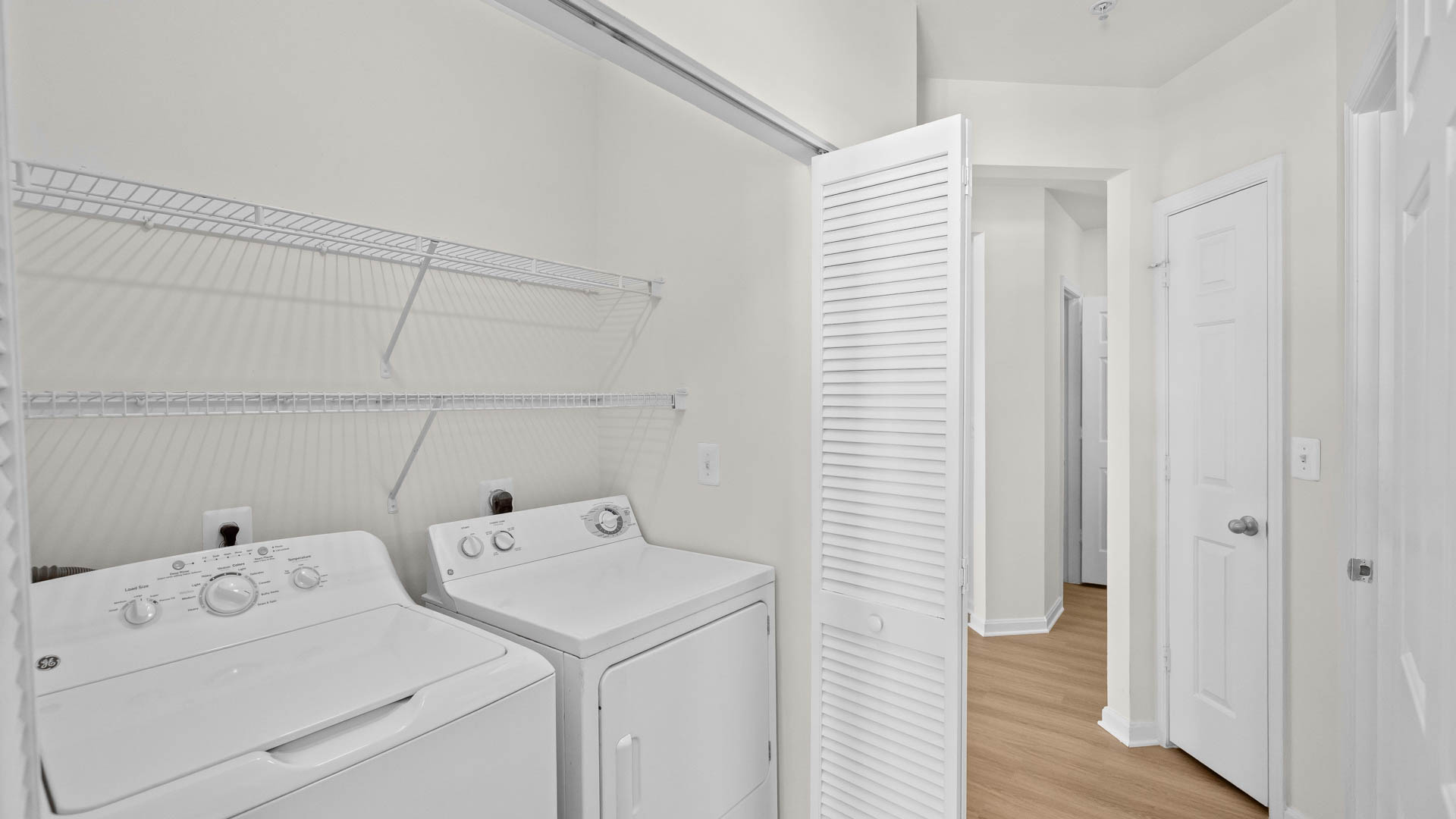 Laundry room at The Reserve at Eisenhower Apartments