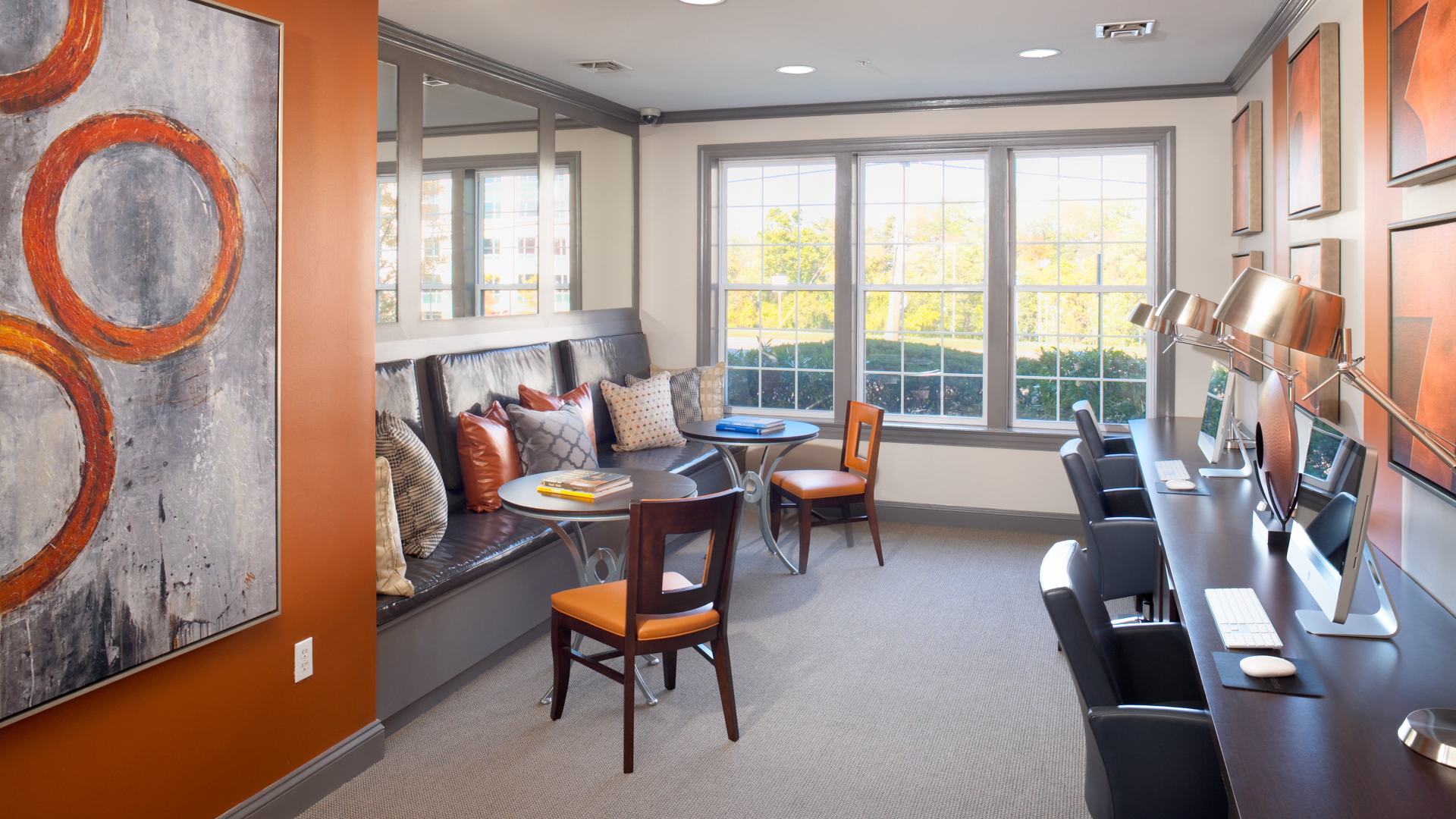 Work space at The Reserve at Eisenhower Apartments