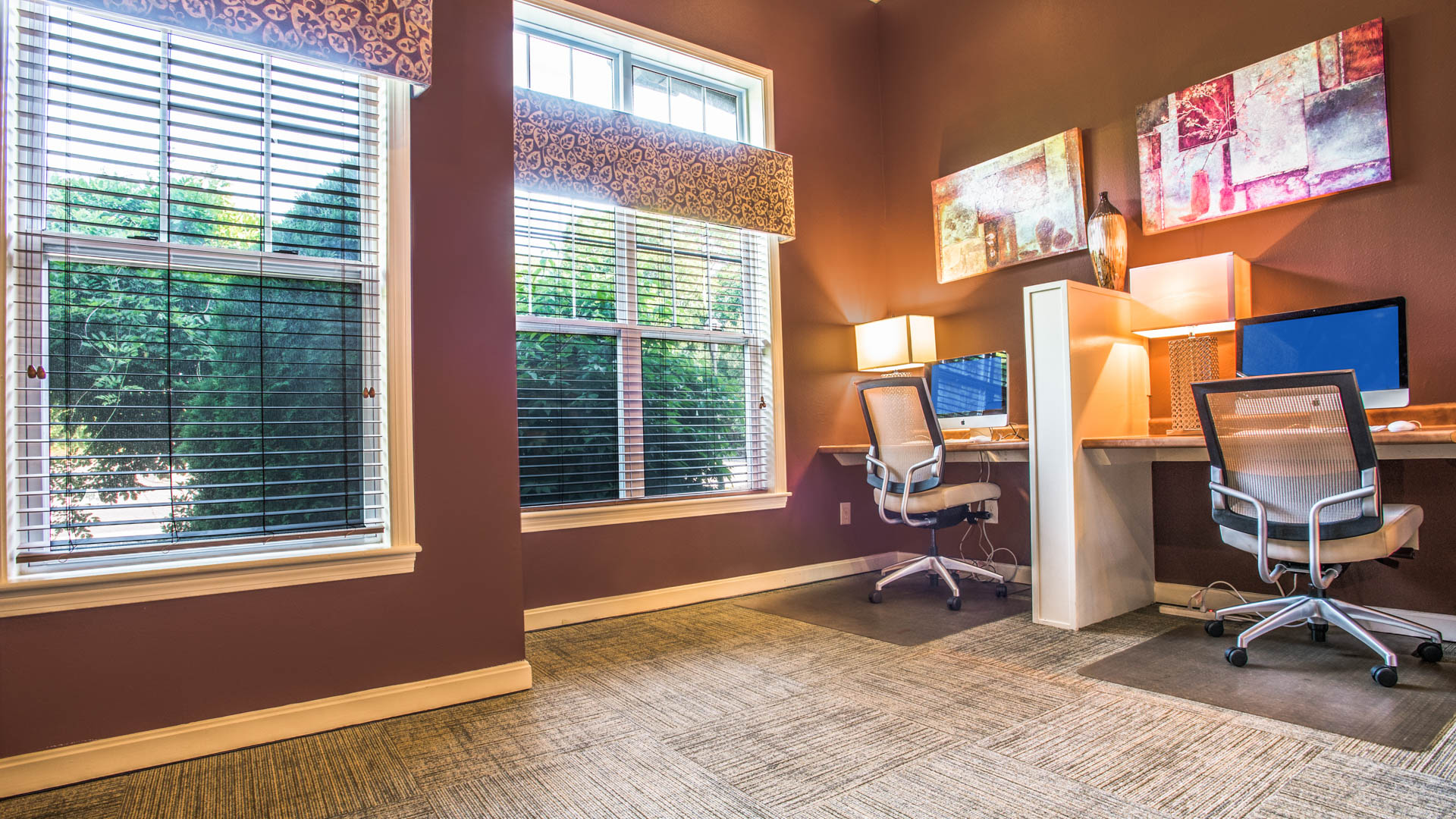 Business center at Liberty Park Apartments