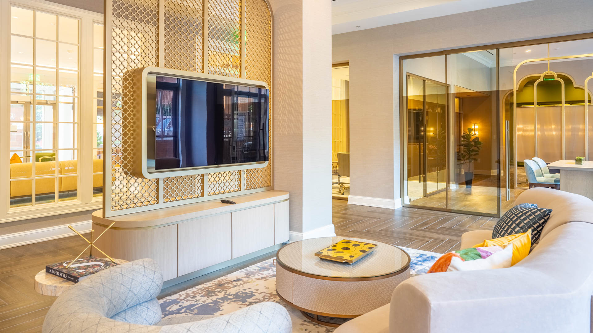 Lounge at The Reserve at Clarendon Centre Apartments (1 of 3)