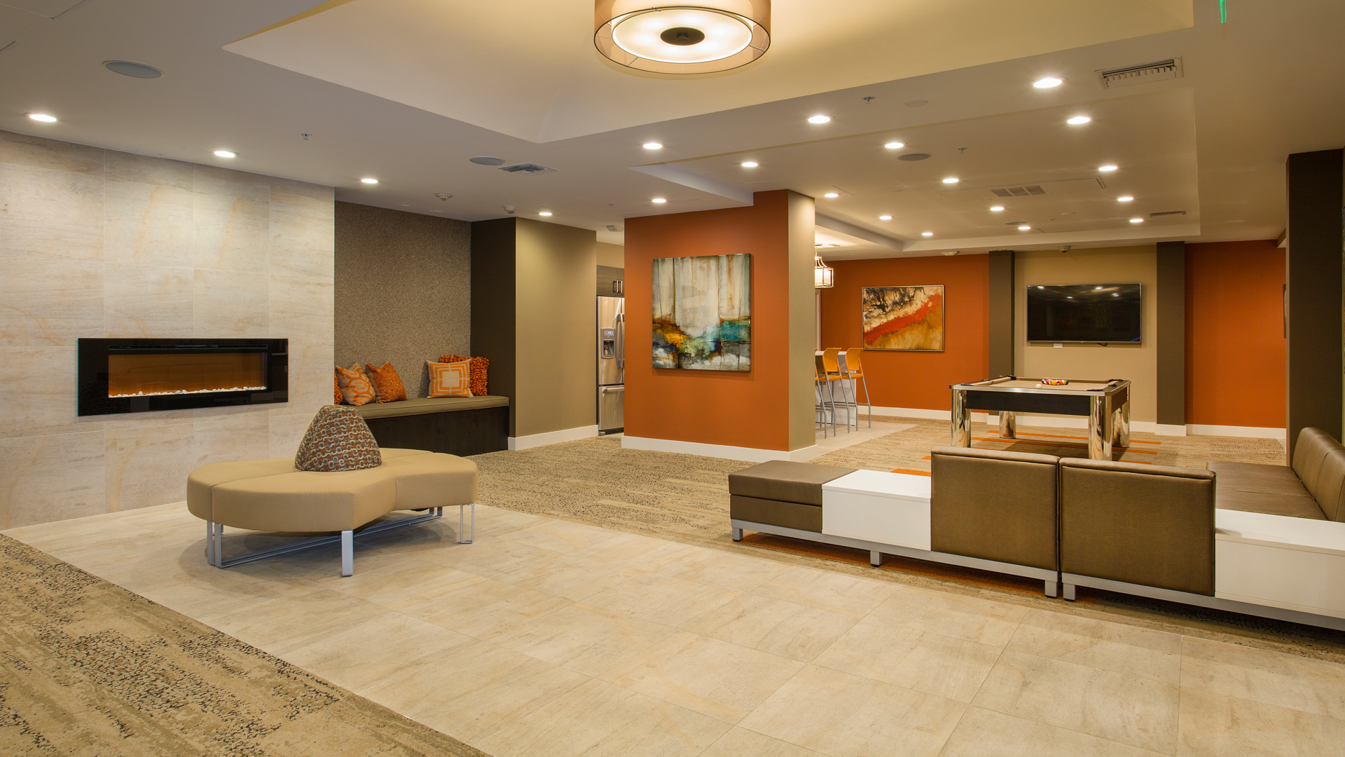 Lounge at Versailles Koreatown Apartments