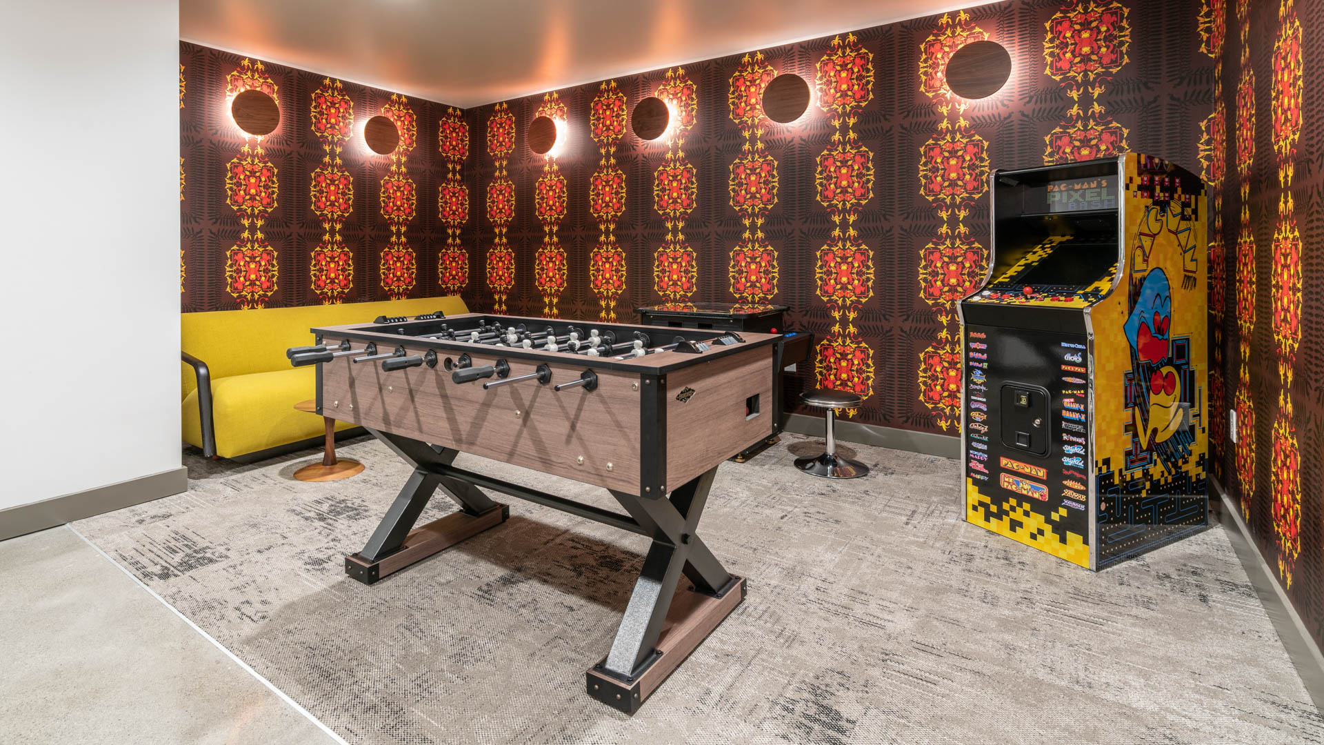 Game room at Olympus Apartments