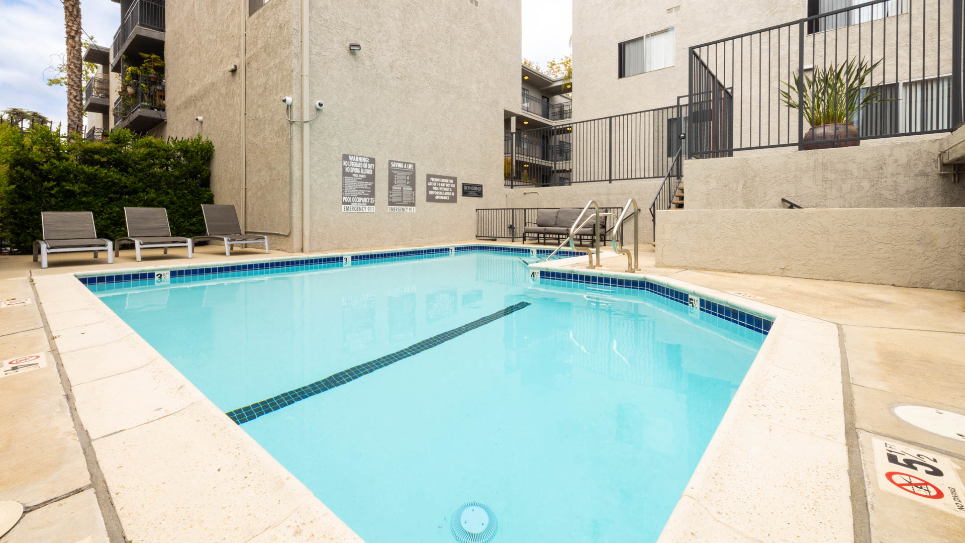 Pool at Virgil Square Apartments (3 of 4)