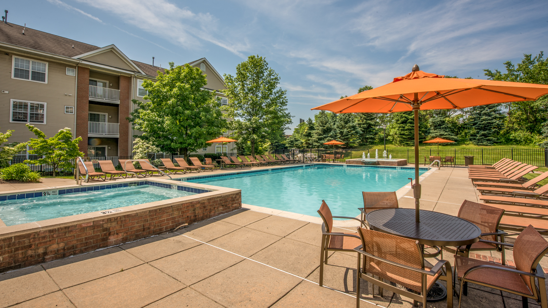 Pool at The Highlands at South Plainfield Apartments (3 of 3)