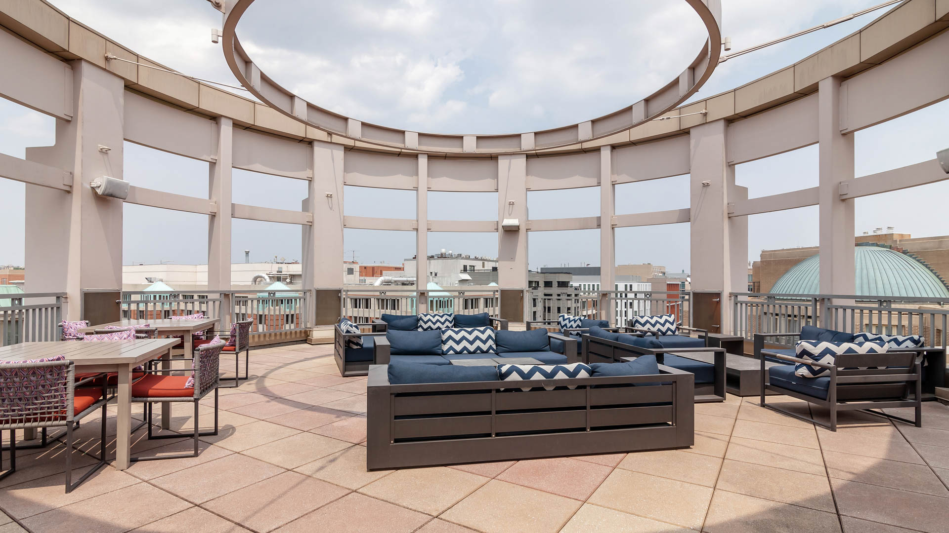 Roof deck at 2400 M Apartments (1 of 2)