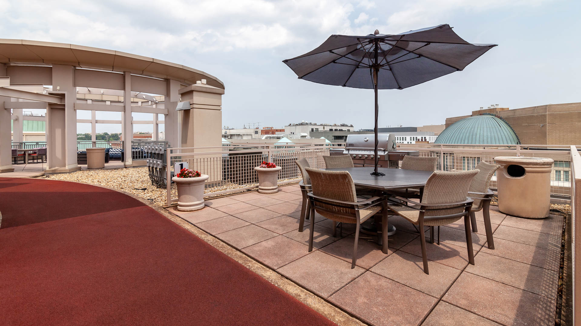 Roof deck at 2400 M Apartments (2 of 2)