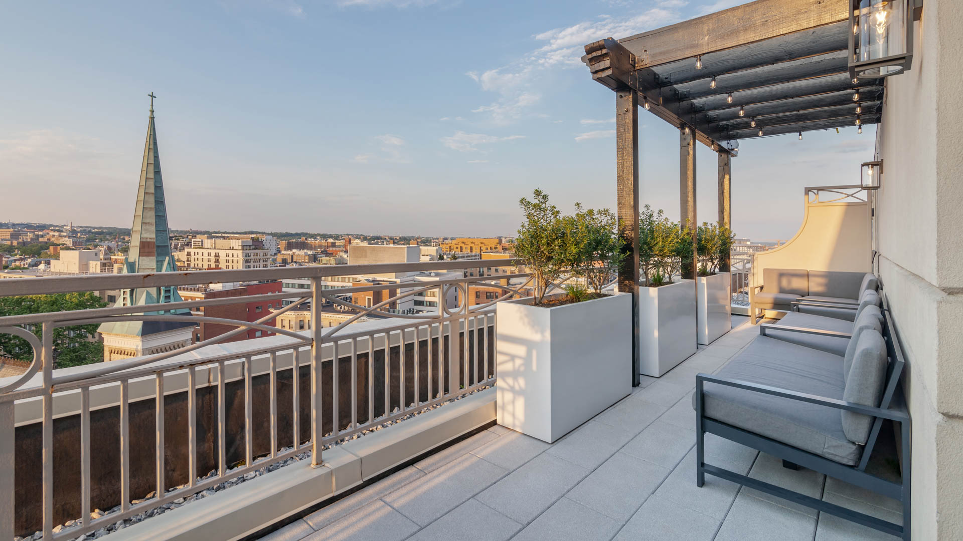 Roof deck at 1210 Mass Apartments (1 of 2)